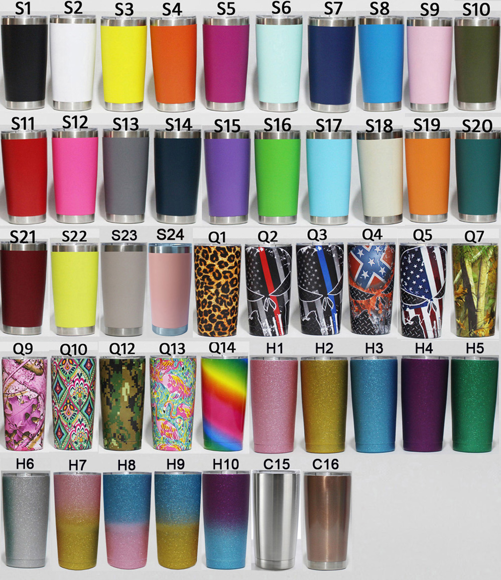 

36 30 20 14 12 10 oz Stainless Steel 14oz Coffee Mug 20oz Sublimation straight Skinny Tumblers 30oz 12oz 10oz Travel Beer Cold Car Cups, Mixed colors