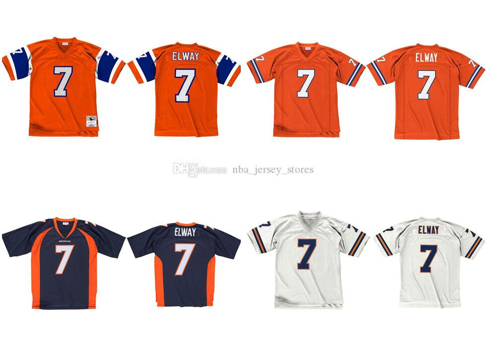 

Stitched football Jersey 7 John Elway 1998 Mitchell & Ness retro Rugby jerseys