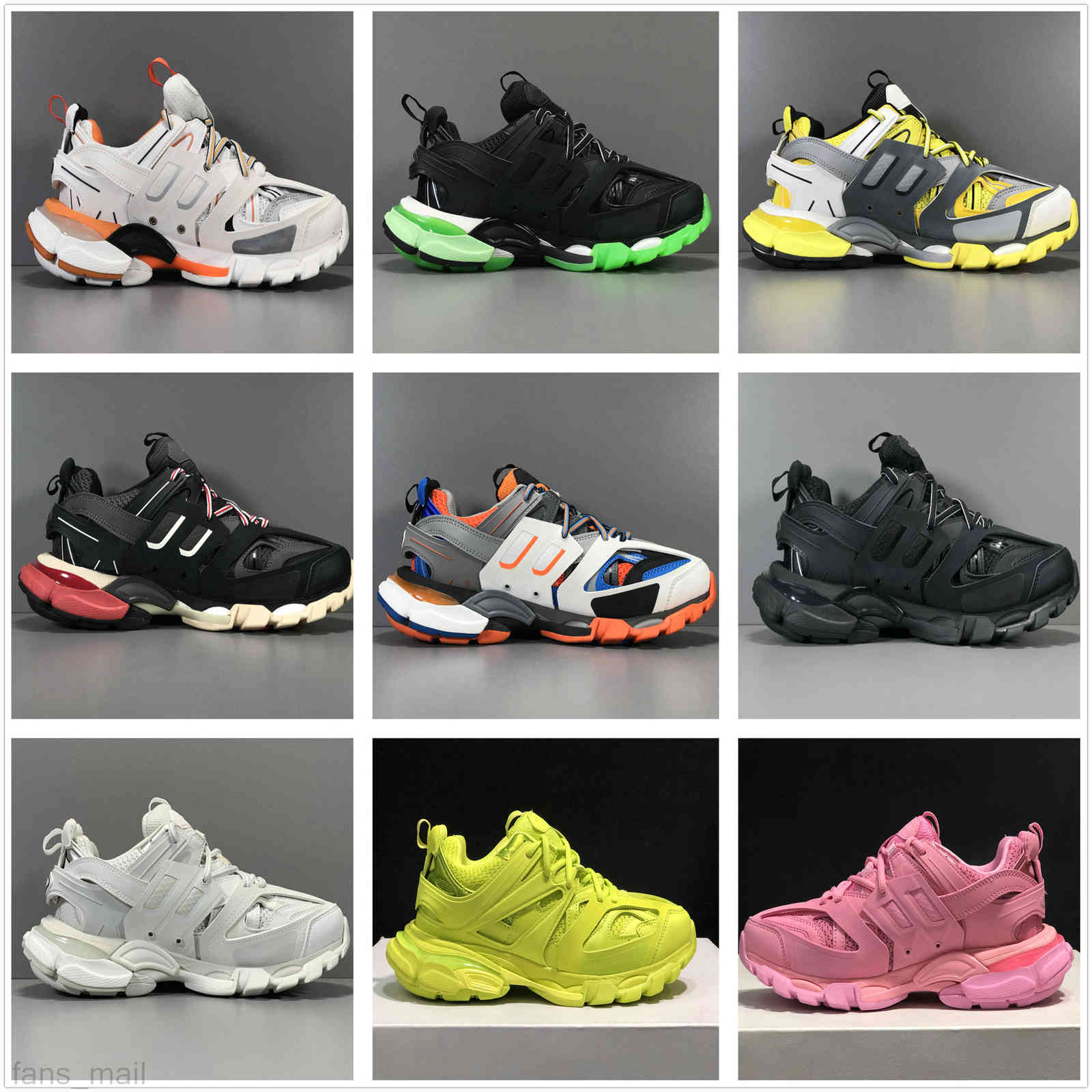 

Top Quality Track 3.0 Triple Shoes Paris Designer Shoes Tess S Gomma Trek luxury Sneaker Shoe White Orange Man woman Clunky Outdoor Shoes