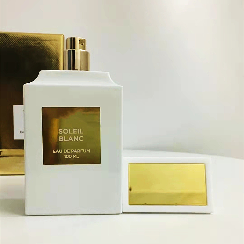 

Latest Perfume fragrance for man woman oud Soleil Blanc spray 100ml Eau De Parfum charming smell high quality Free ship