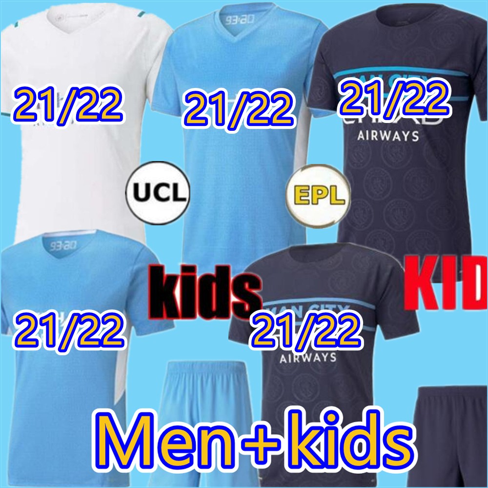

2021 2022 GREALISH Manchester soccer jerseys 21 22 G. JESUS STERLING DE BRUYNE CITY FODEN football shirt MAN MAHREZ Esprots uniform Men kids, Wine red