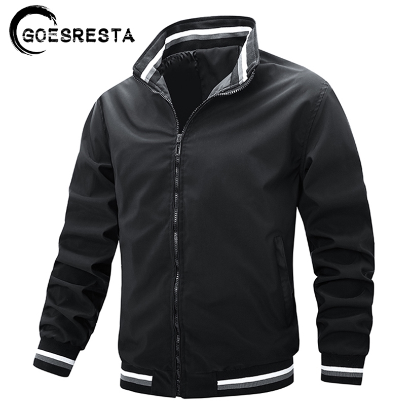 

Brand Spring Collar Jacket Men Coat High Quality Windproof Waterproof Autumn Coats Fashion Casual 's Jackets 211110, Yellow