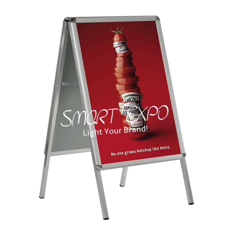 Folding Double Side A-frame Sandwich Board Advertising Display A1 Poster Stand-image-397232073