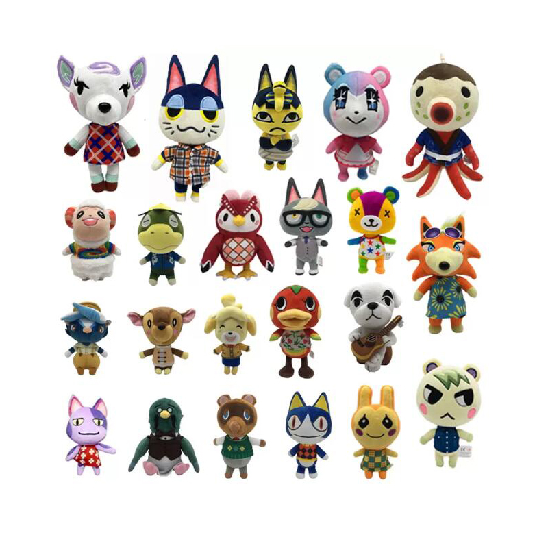 

20cm Animal Crossing Raymond Punchy Celeste Diana Marshal Zuck Toy Cartoon Tom Plush Stuffed Toys Doll Gifts for Kids, Mixed colors