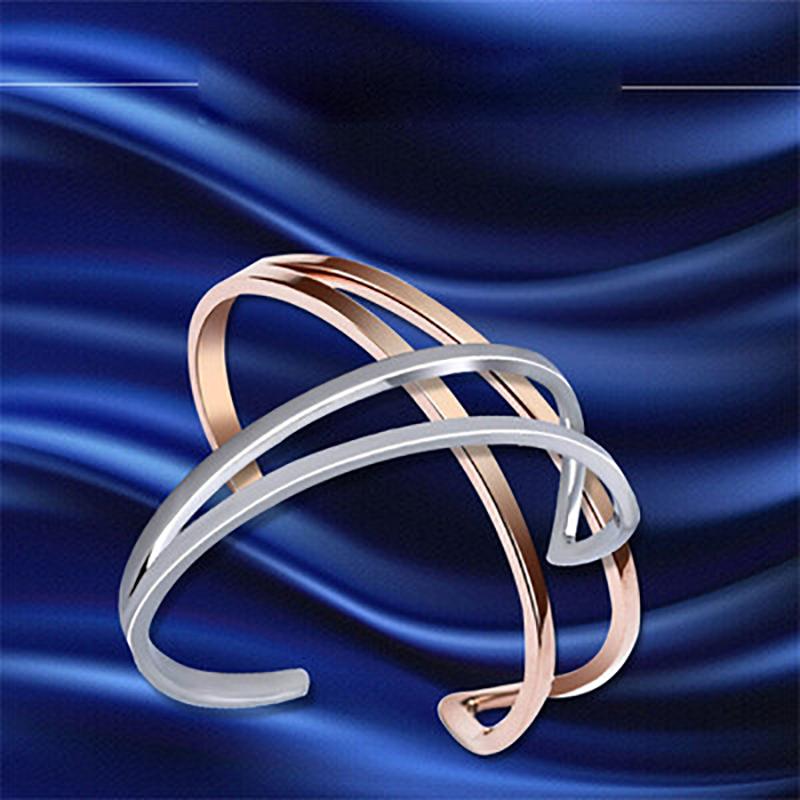 

Bangle Net Celebrity Same -selling Vibrato Bracelet C-shaped Jewelry Korean Version Of Titanium Steel Modern All-match