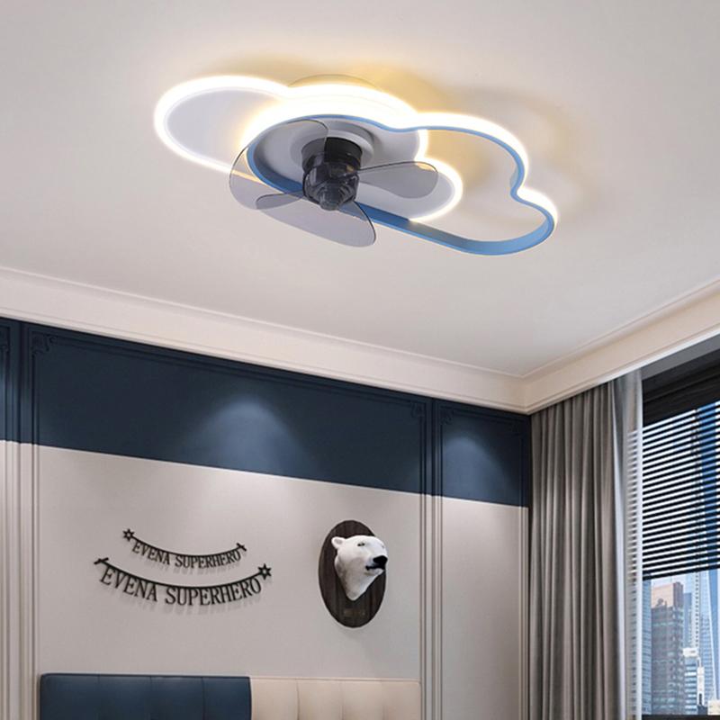 

Ceiling Fans Kids Decorative Led Lamps Chandelier Fan Bedroom With Light And Control Fixture