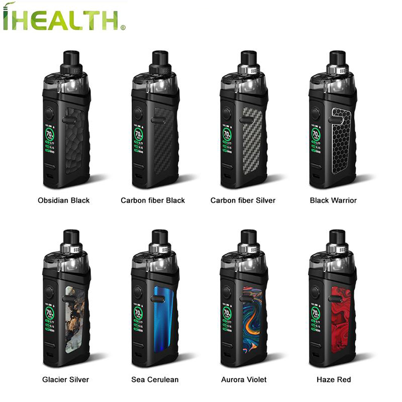 

Vandy Vape Jackaroo Pod Kit 70W Built-in 2000mAh battery With 4.5ml capacity Jackaroo Pod Compatible with VVC mesh coil series, Carbon fiber silver