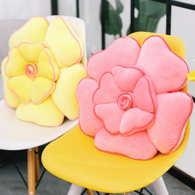 

Cushion/Decorative Pillow Flower Sofa Back Cushion Bedside Decoration Waist Protection Office Chair Female