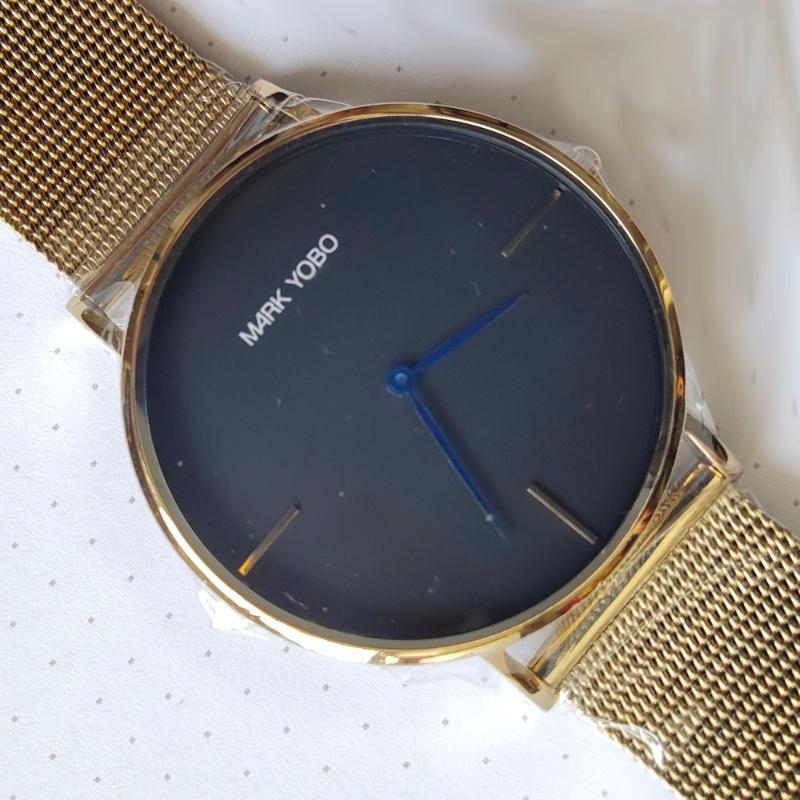 

Wristwatches MARK YOBO Quartz Watch Quality Gold Montre Femme Women's Mesh Belt Wrist Watches Pulseras Mujer Moda 2021 De Acero Inoxidable, Small white