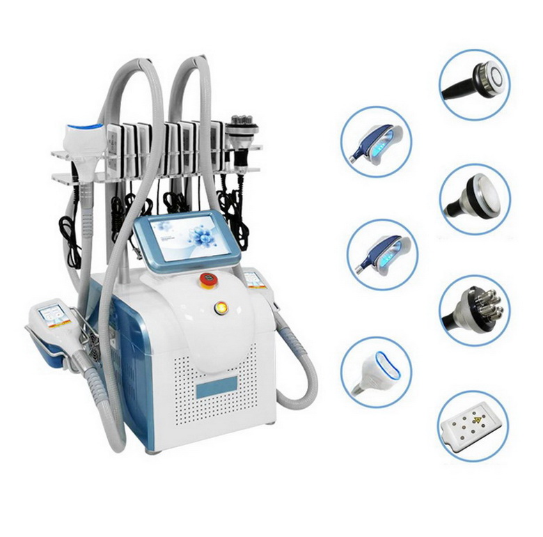 

7 IN 1 Portable Cryolipolysis Fat Freezing Slimming Machine Cool Cryo Cryotherapy Body Shaping Weight Loss Fat Removal Double Chin Handle