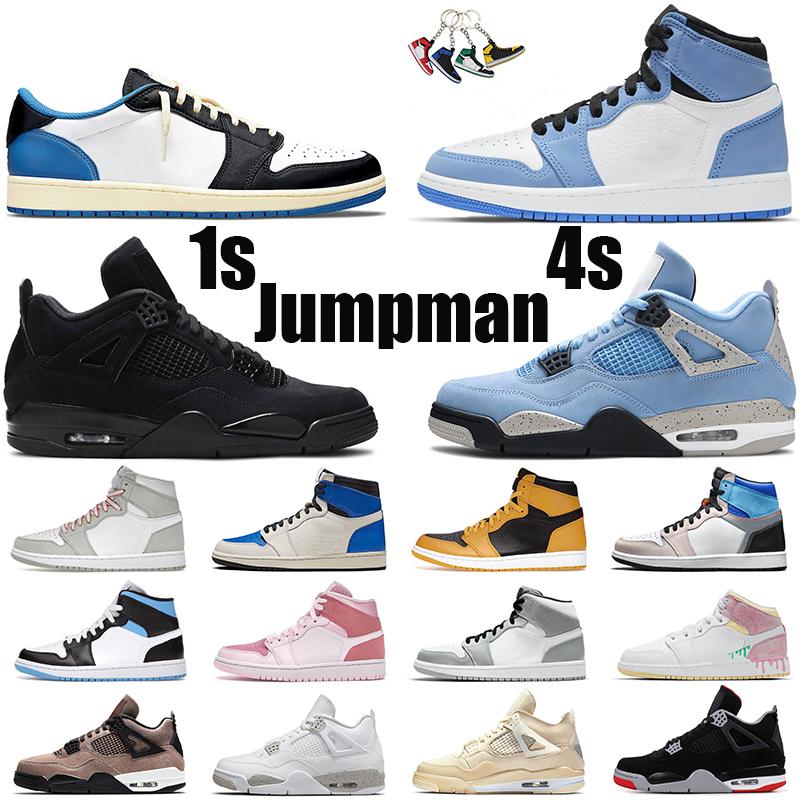 

Top Quality Basketball Shoes Jumpman 1s 4s OG High Pine Green Black Court Purple Royal Bred Toe NC Obsidian UNC Game Running Sneakers Trainers, Customize