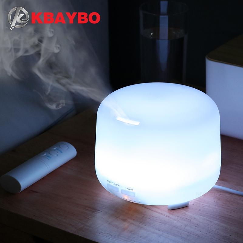 

Electric Ultrasonic Air Humidifier USB Aromatherapy Essential Oil Aroma Diffuser With Remote Control 7 Color Lights Humidifiers