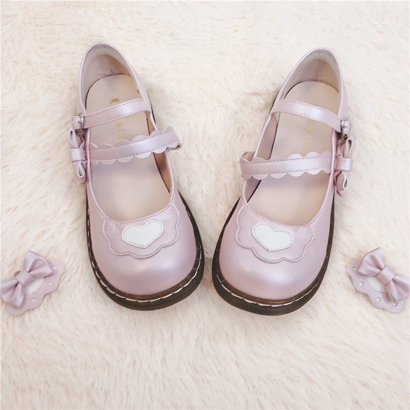 

Size Big 41 Loli Sweet Girl Kawaii Tea Beautiful Japanese Party Anime Lolita Shoes Harujuku Women's Fivela Bow Cosplay 6ojb