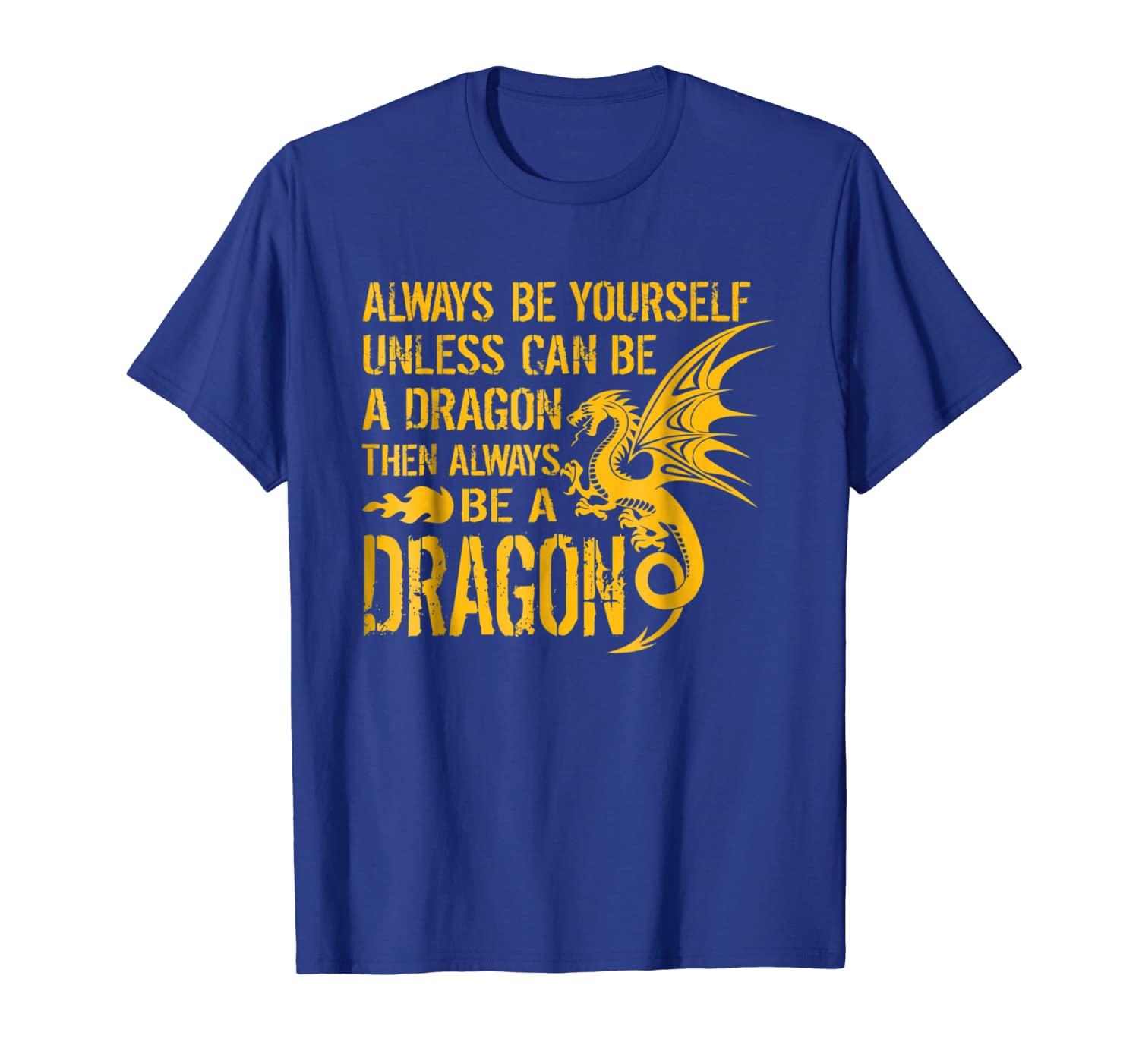 

Always Be Yourself Dragon tshirt, White;black