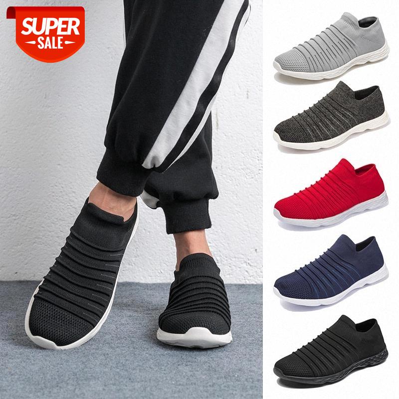 

Men Casual Shoes Big Size 50 Lightweight Red Men's Sneakers Non-Slip Loafers For Men Outdoor Shoes With Hole Zapatillas Hombre #Xc00