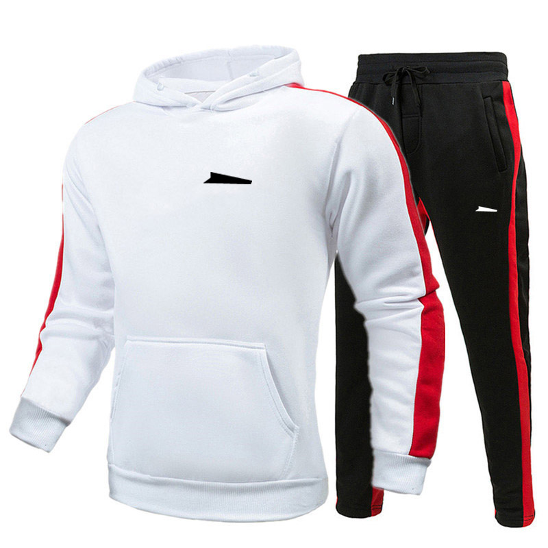 

hot sweatsuit Designer Tracksuit Hoodie Sweatshirts Black White Autumn Winter Jogger Sporting Suit Mens Sweat Tracksuits Set Plus Size -2XL, Red black +white logo
