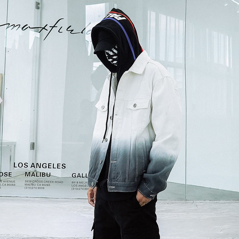 

2021 New Jean Jacket Men Thick Warm Streetwear Denim Jackets Coat Men's Gradient Outwear Veet Single Breasted Windbreak 5xl-m Tfde, Black