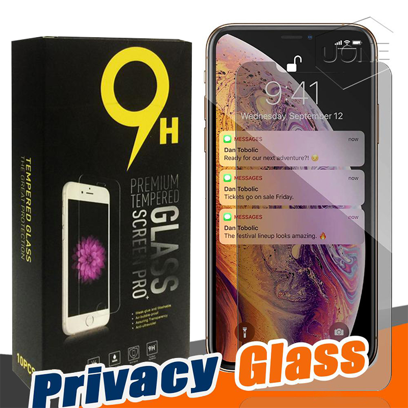 

Anti Spy Privacy Glass for iPhone 13 11 12 PRO MAX XR XS 7 8 PLUS Screen Protector Privacy Tempered Glass for 6S 8 PLUS XS MAX with Retail Box