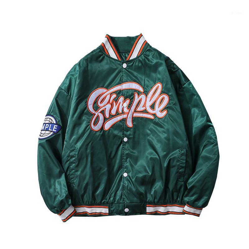 

Men's Jackets ERENEJIAN Unisex Varsity Baseball With Embroidery Fashion Oversized Hip Hop Letterman Outerwear Loose Fit Tops, Black