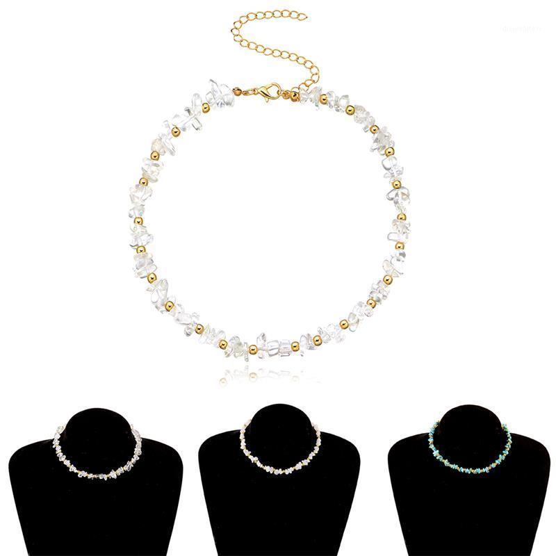 

1pc Fashion Strand Necklace Elegant Adjustable Stone Clavicle Charm Jewelry Accessories Party Dress Up Chains