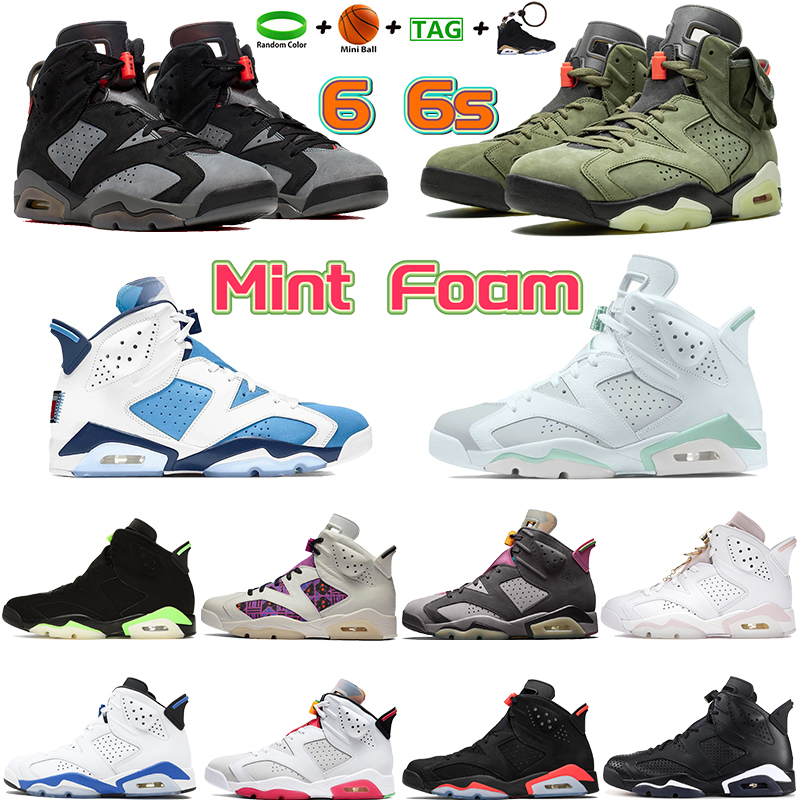 

Mint Foam men basketball shoes cactus 6 6s sneakers university blue Bordeaux electric green White Barely Rose DMP Hare sports trainers, 25.quai 54 sail brown