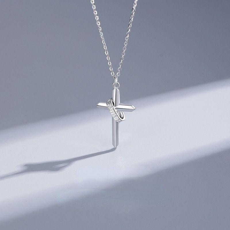 

Pendant Necklaces 2021 Fashion Copper Cross Choker Necklace Men's Chain Jewelry On The Neck Goth Man Men Gift