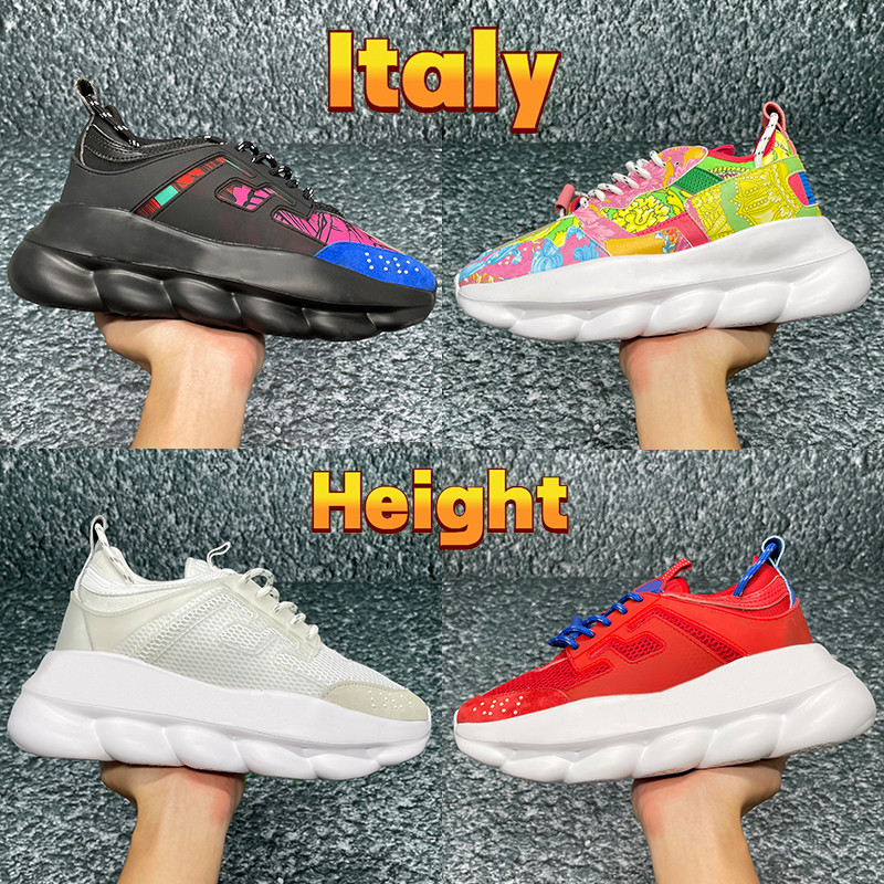 

2022 Newest men women casual Shoes Italy triple black white 2.0 gold fluo multi color suede floral purple reflective height reaction designer sneakers, Shoe box