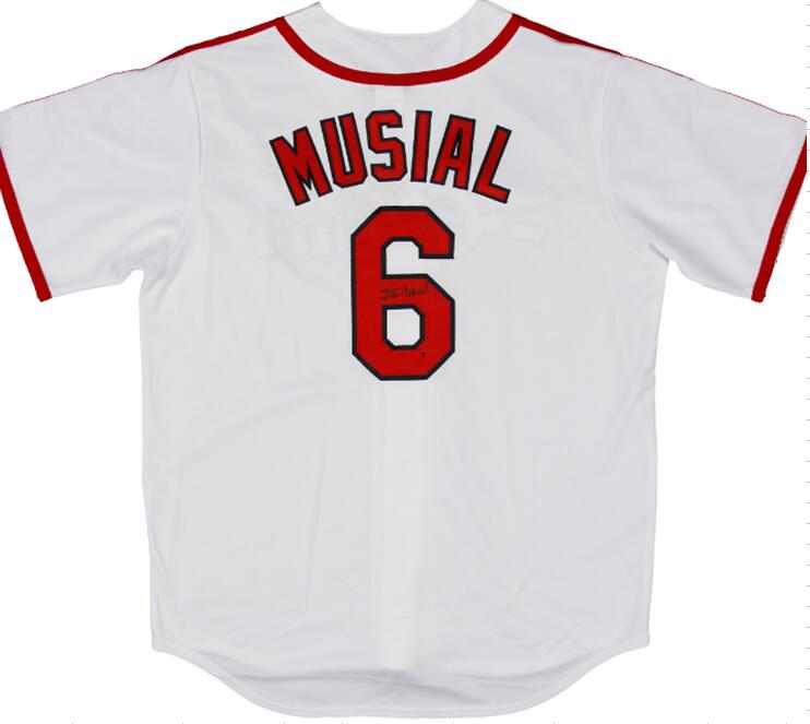 

stan musial albert pujols Signed Autograph signatured Autographed auto jersey shirts, Black;green