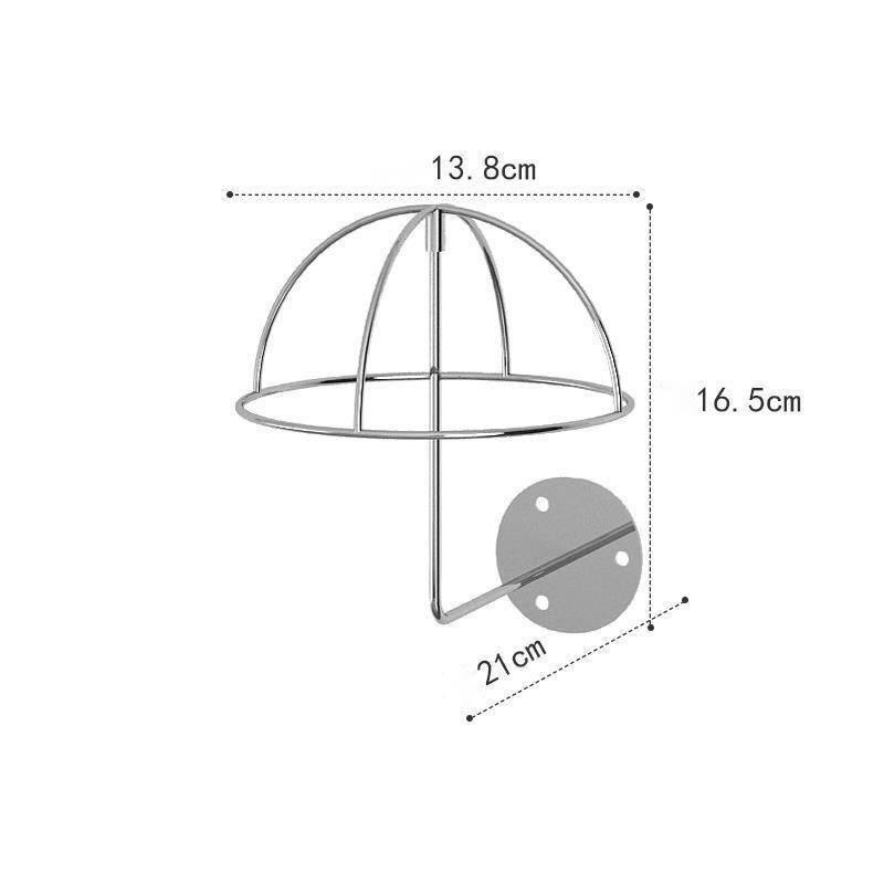 Wall Mounting Stainless Steel Hat Stand Display Racks Metal Cap Retail Store-image-754430520