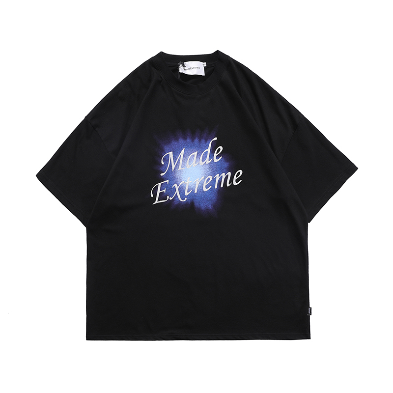 

2021 New Letra De Manga Curta Vero Tshirts Homens e Mulheres o Pescoo Oversize Casual Camisa Streetwear t 3b78, Black