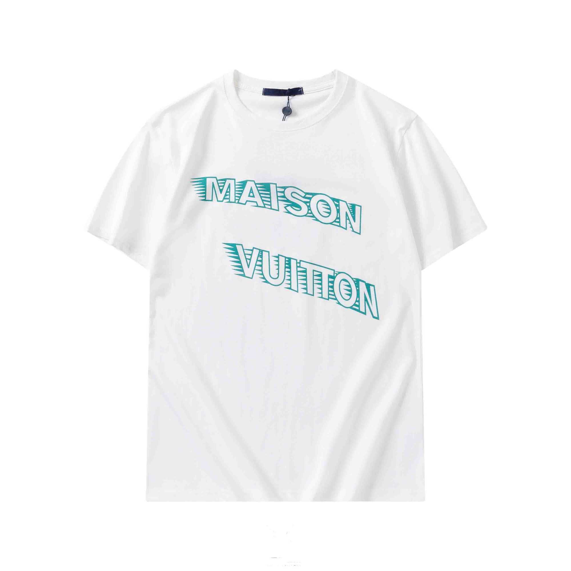 

Fashion Mens Designer T Shirt Summer Womens Top Quality Cotton Pattern Print Short Sleeve Black White Couples Tees Size -3XL