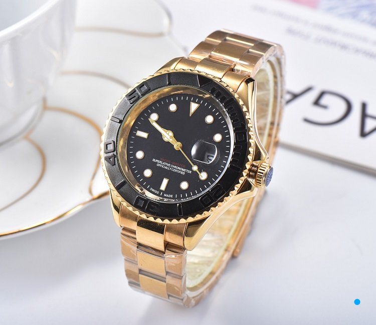 

2021 luxury watches quartz watch fashion wristwatch role brand new steel strap master relÃ³gio mens accessories ing, Slivery;brown