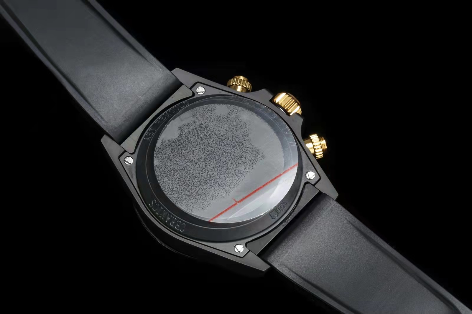 

Luxury watch 683 vs men's carbon fiber rotating ring 42mm rubber strap with automatic movement sapphire scratch proof mirror ss, 42mm pam683