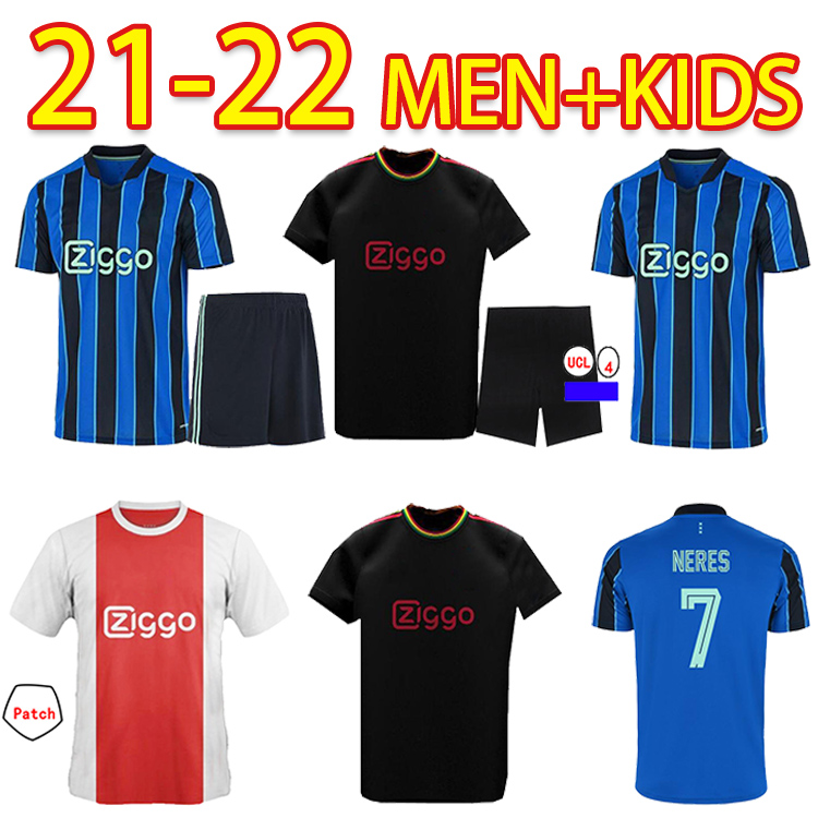 

2021 2022 amsterdam soccer jersey KUDUS ANTONY BLIND PROMES TADIC NERES CRUYFF 21 22 men kids kit socks full sets jerseys football shirt uniforms, Home patch ajks0057