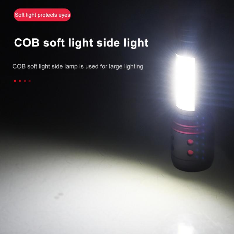 

800LM T6 LED Zoom Glare Rechargeable High Power Torch Lamp Light USB Charger Outdoor Flash Light