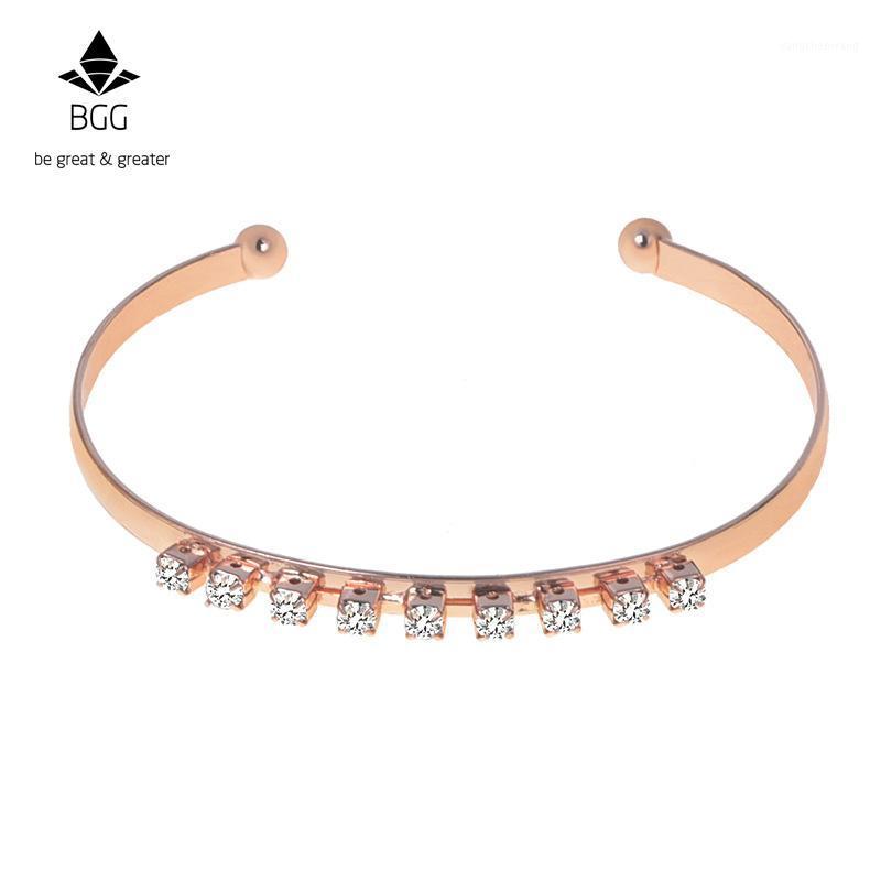 

Design Crystal Pendant Women Bracelets Rose Gold Silver Bangles Bracelet For Ladies Female Feminino Jewelry Bangle