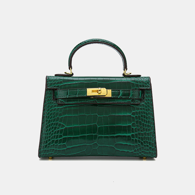 

Lady Mini Kelly One Shoulder Messenger Handbag Crocodile Bag