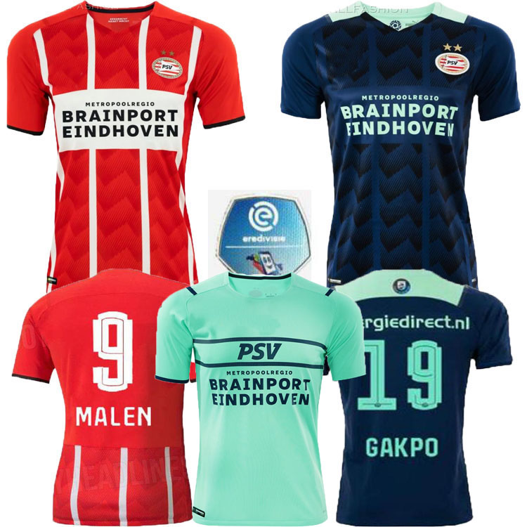 

2021 PSV EINDHOVEN away HOME soccer jersey KIDS KITS MALEN 9 GAKPO 19 MAX 31 DUMFRIES 22 IHATTAREN 10 GOTZE 27 MADUEKE 23 2022 FOOTBALL SHIR, Black;red