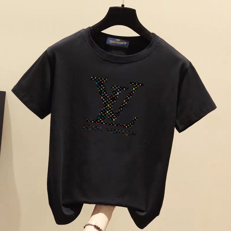 

Italy Sunmmer Womens Mens Designers T Shirts Tshirts Fashion Letter Printing Short Sleeve Lady Tees Luxurys Casual Clothes Tops Luis Vitton tee, Size do not sell