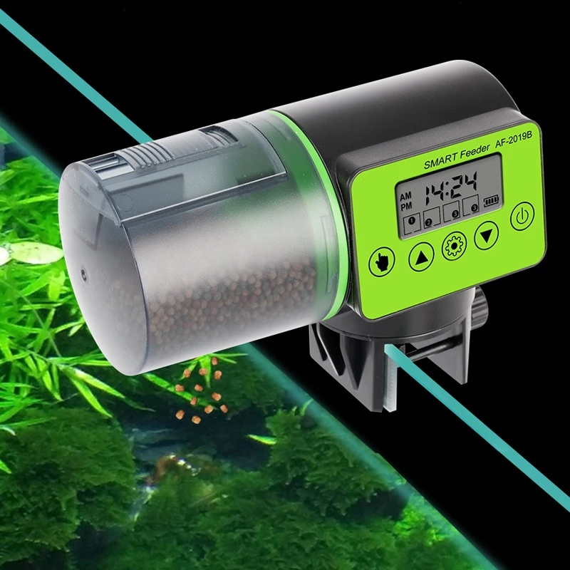 Smart Automatic Fish Feeder Timer FishFeeder with LCD IndicateTimer FishFood Dispenser for Aquarium or FishTank TimerAquarium Accesspries-image-719426496