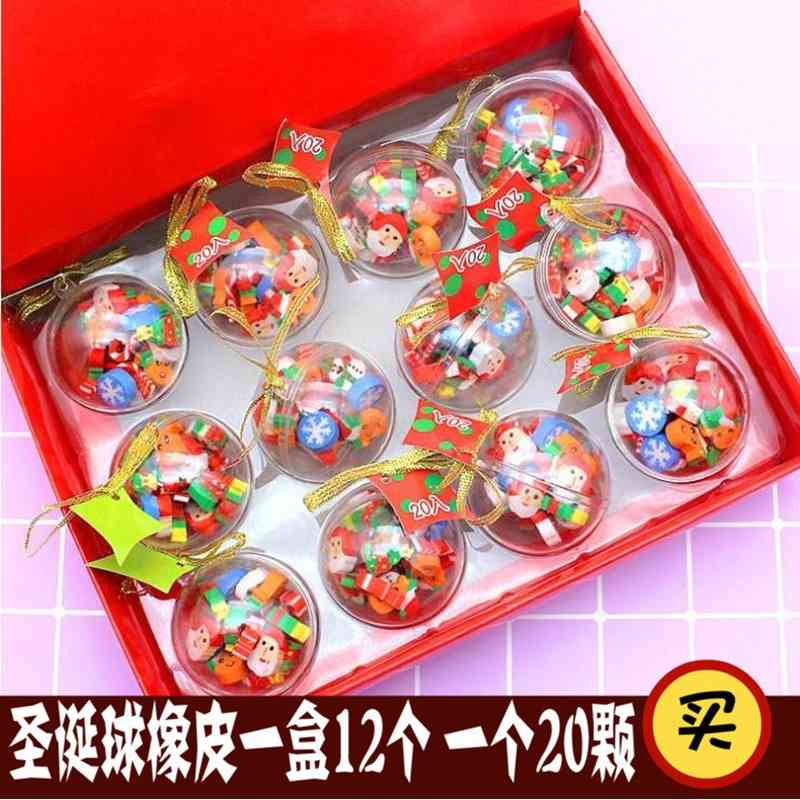 

Creative crystal ball eraser children's Tree Pendant decorative Christmas gift