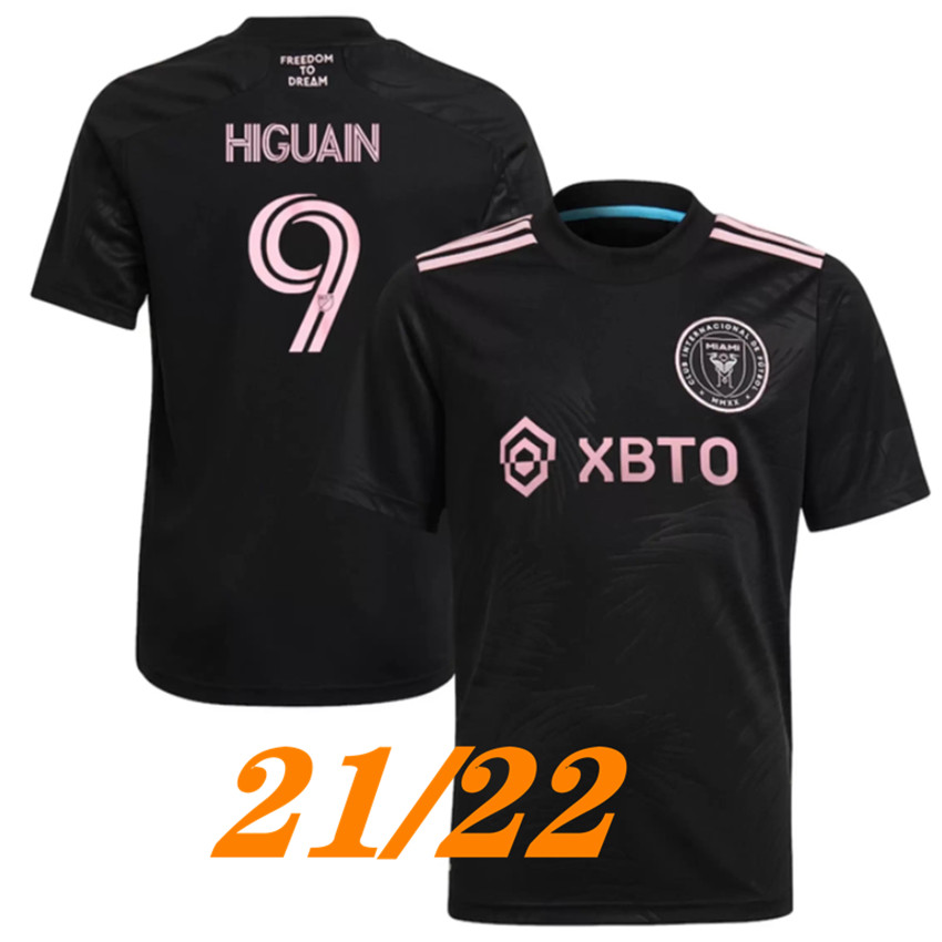 

2021 2022 MLS Inter Miami CF Soccer Jersey HOME AWAY Beckham Higuain Matuidi Pizarro Football Shirt Camiseta Futbol, Black;yellow