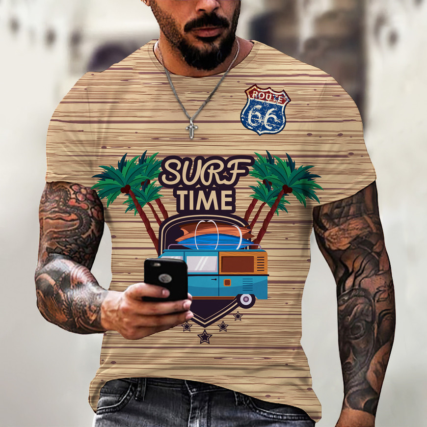 

new straight 3d t-shirt personalized printing fashion trend boys lightweight breathable short sve t-shirt 977v, White;black