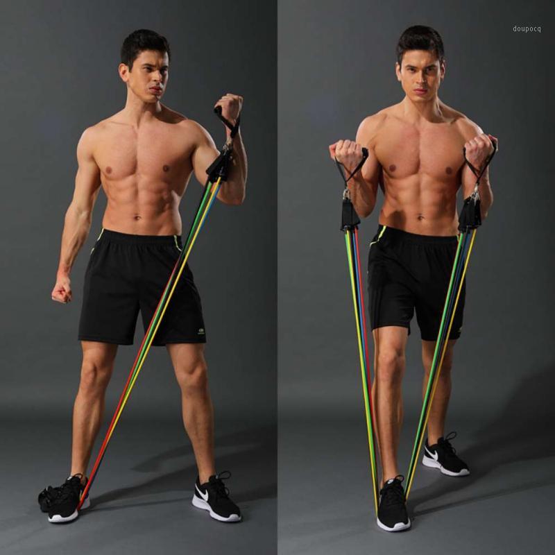 

Latex Resistance Bands Pull Rope Fitness Yoga Body Training Exercise Tubes Rubber Expander Elastic Bands with Bag 11Pcs/Set1