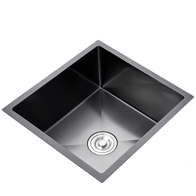 

2021 New Black for Balcony Undermount 304 of Stainless Steel Kitchen Single Slot Mini Home Sink R7jr
