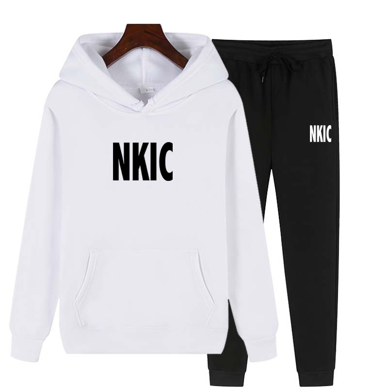 

Casual Brand Tracksuits Men Women Hoodies+Sweatpants Tracksuit Husband Sportswear Plus Size 3XL 2 PCS Sets Cotton Jacket