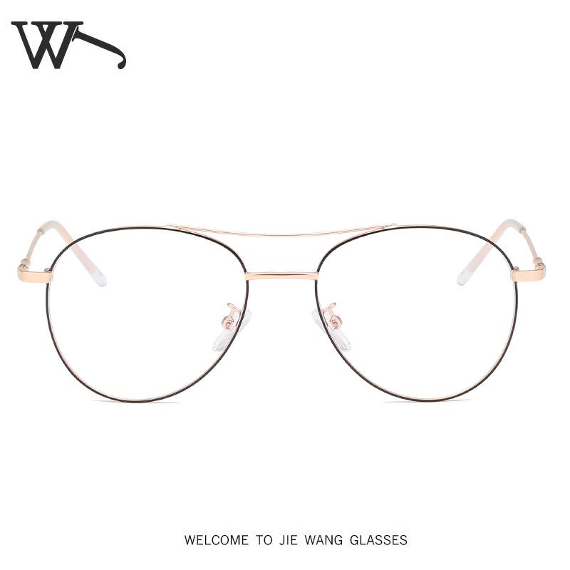 

Fashion Sunglasses Frames Retro Literary Metal Circle Frame Study Plain Glass Clear Transparent Optical Glasses Eyewear Eyeglasses