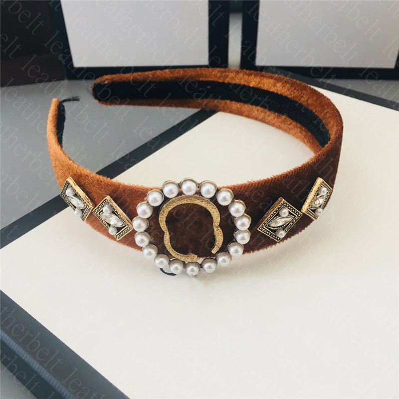 

Baroque Style Womens Headbands Diamond Pearl Headwear Solid Wide Edge Hair Hoop Girl Everyday Headdress