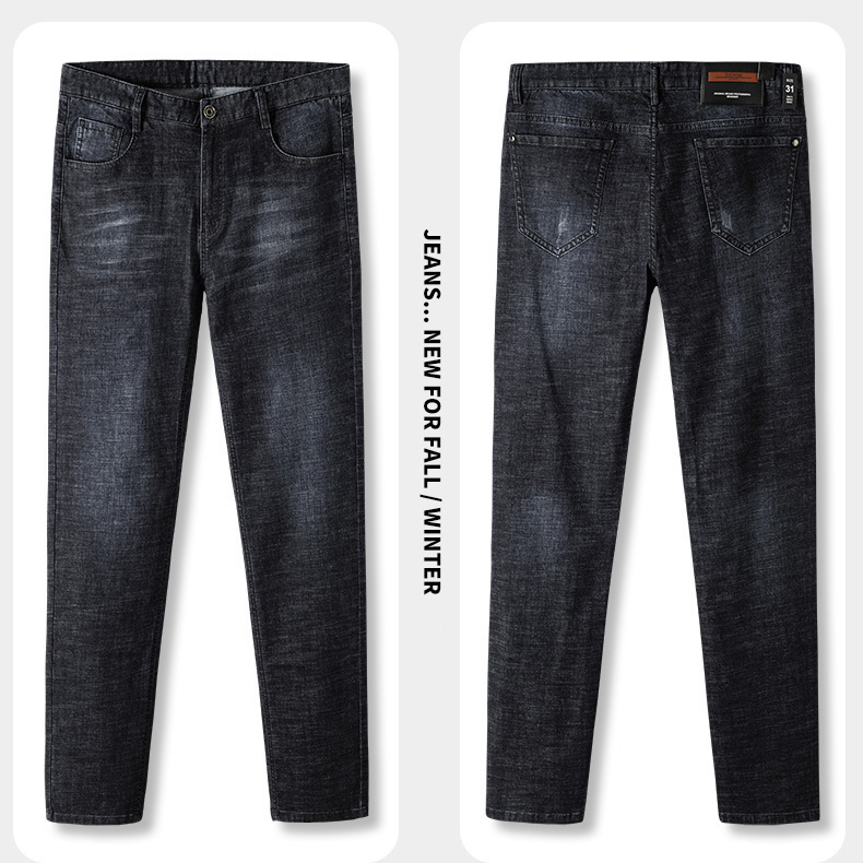 

langfeng | jeans youth spring autumn new small straight slim fashion men's wear, Blue