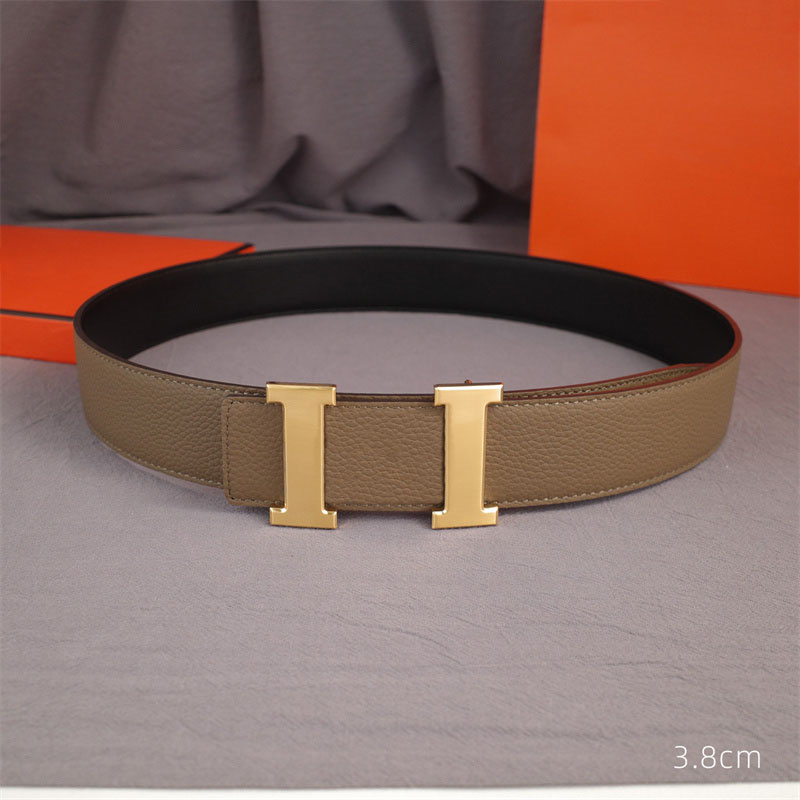 

Letter Buckle Belts Mens Leather Belt Designers Ceintures Gürtel Cintura Womens Waistband Fashion Cowskin Belts Width 3.8cm Length 95-120cm, As shown